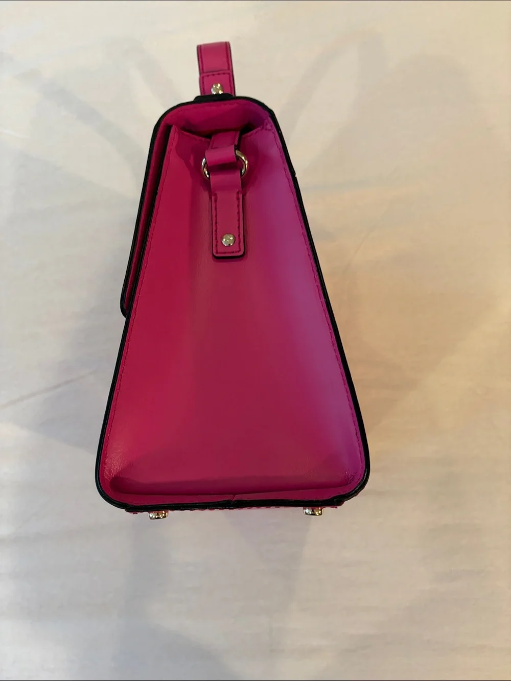 kate spade Fuchsia Top-Handle Satchel with Gold-Tone Hardware